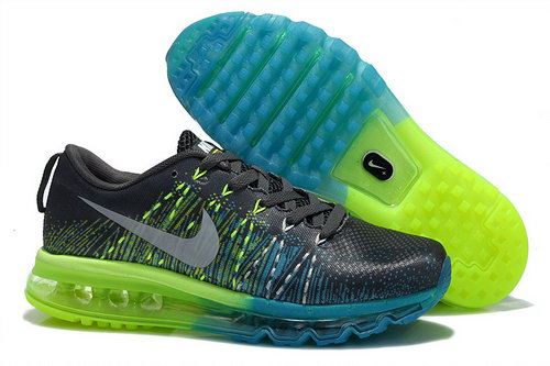 Nike Air Max 2014 Mens Shoes Grey Blue Green Silver Coupon